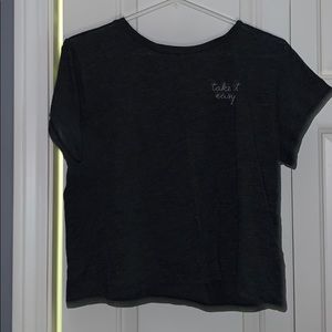 Abercrombie and Fitch grey shirt “take it easy”